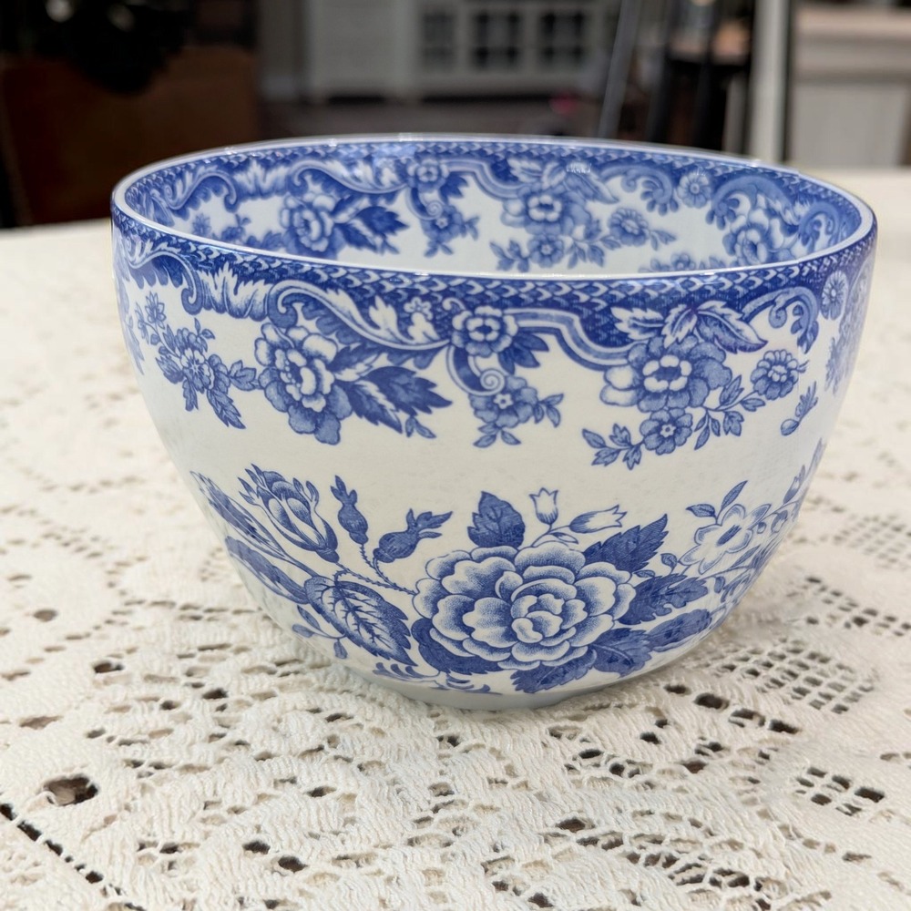 Vintage Spode Jumbo Cup British Flowers Blue Room Collection - Picture 9 of 11